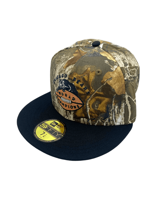 New Era Fitted Hat Chicago Bears New Era Camo/Black Custom Side Patch 59FIFTY Fitted Hat - Men's