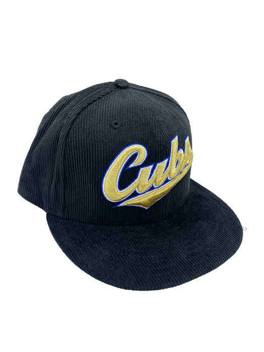 Chicago Cubs New Era Black Corduroy Custom Side Patch 59FIFTY Fitted Hat - Men's