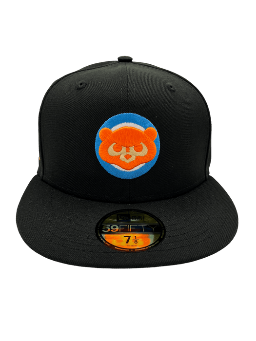 Chicago Cubs New Era Black Custom Gamer Pack Side Patch 59FIFTY Fitted Hat