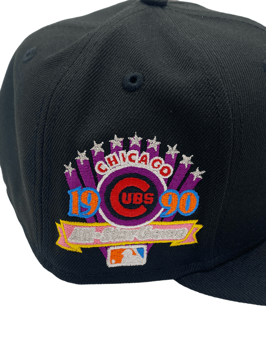 Chicago Cubs New Era Black SP Custom Side Patch 59FIFTY Fitted Hat, 7 1/4 / Black