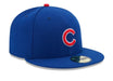 New Era Fitted Hat Chicago Cubs New Era Blue Authentic Collection On Field 59FIFTY Fitted Hat