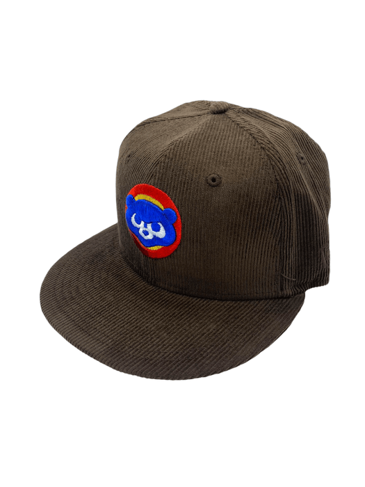 New Era Fitted Hat Chicago Cubs New Era Brown Icy Corduroy Custom Side Patch 59FIFTY Fitted Hat - Men's