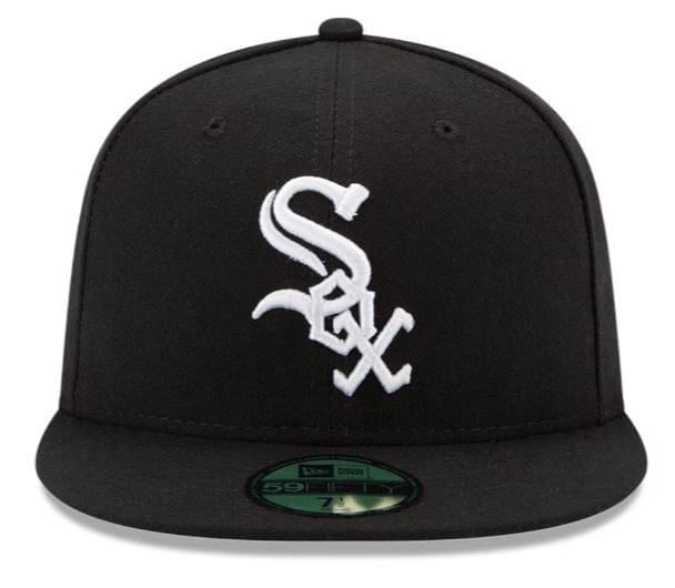 New Era Fitted Hat Chicago White Sox New Era Black On Field 59FIFTY Fitted Hat
