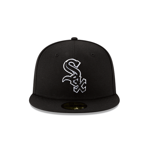 Chicago White Sox New Era Black/White Basic 59FIFTY Fitted Hat
