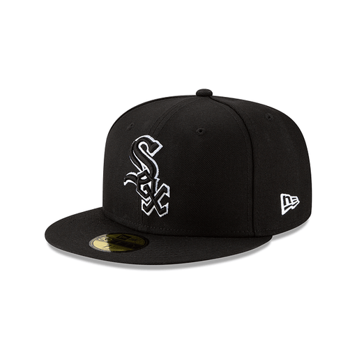 Chicago White Sox New Era Black/White Basic 59FIFTY Fitted Hat