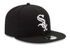 Chicago White Sox New Era Black and White Collection 59FIFTY Fitted Hat