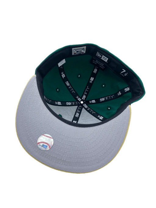 RARE! NEW ERA 59-FIFTY NHL San Jose Sharks Oakland A's Fitted Hat 7 3/8 7  1/4