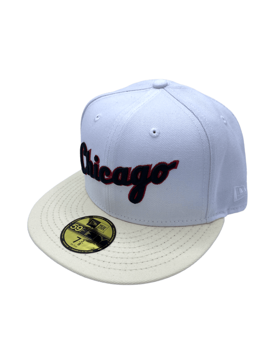 Chicago White Sox New Era White SP Custom Side Patch 59FIFTY Fitted Ha ...