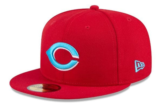 New Era Fitted Hat Cincinnati Reds New Era Red 2024 Father's Day 59FIFTY Fitted Hat