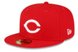 New Era Fitted Hat Cincinnati Reds New Era Red/White Side Patch 59FIFTY Fitted Hat