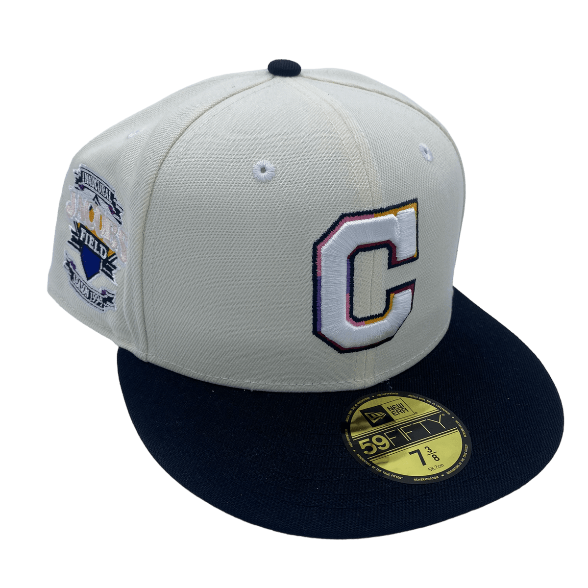 Men's MLB Cleveland Indians New Era Home Authentic Collection On Field 59FIFTY Fitted Hat