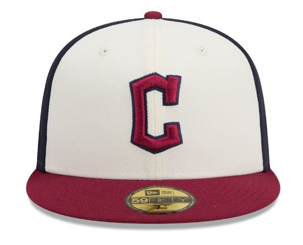 New Era Fitted Hat Cleveland Guardians New Era White/Red 2024 City Connect 59FIFTY Fitted Hat