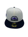 New Era Fitted Hat Colorado Rockies New Era Off White Retro Side Patch 59FIFTY Fitted Hat