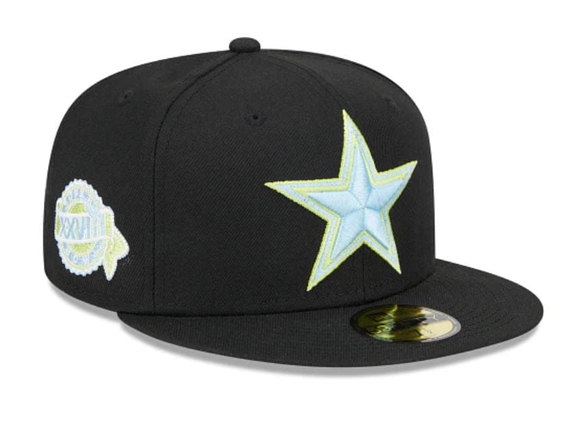 Dallas Cowboys New Era Black Multi Color Pack Side Patch 59FIFTY Fitte
