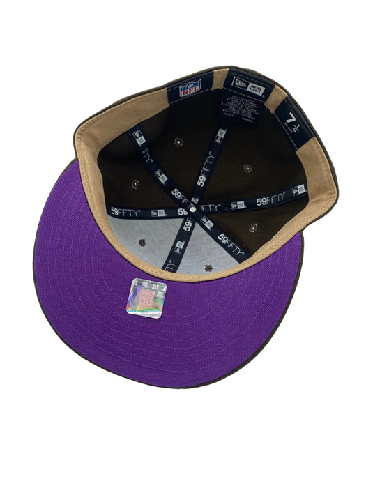 Dallas Cowboys New Era Pi Brown/Purple Side Patch 59FIFTY Fitted Hat, 7 7/8 / Brown