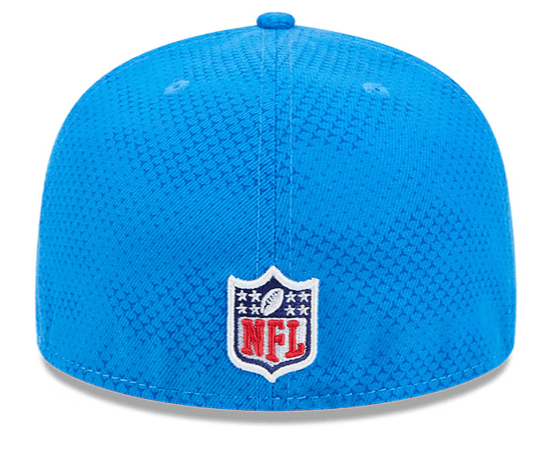 New Era Fitted Hat Detroit Lions New Era Blue 2024 Sideline 59FIFTY Fitted Hat - Men's