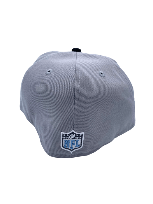 Detroit Lions New Era Silver/Black Custom Lost Season Side Patch 59FIFTY Fitted Hat - Men's