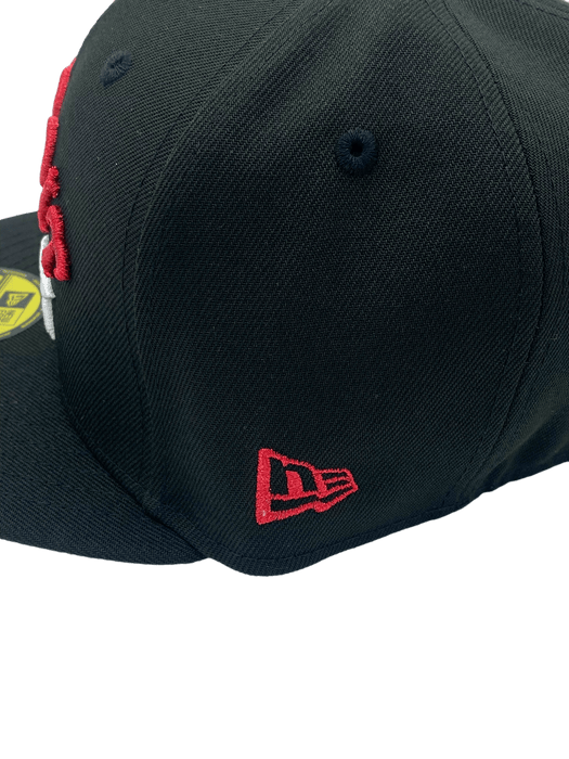 New Era Fitted Hat Detroit Stars New Era Black Custom Side Patch 59FIFTY Fitted Hat - Men's