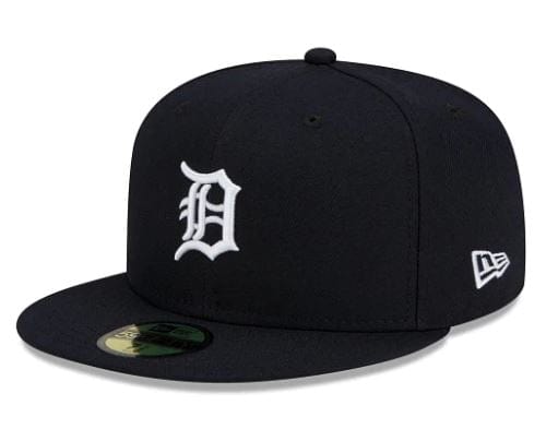 Detroit Tigers New Era Black and White Collection 59FIFTY Fitted Hat