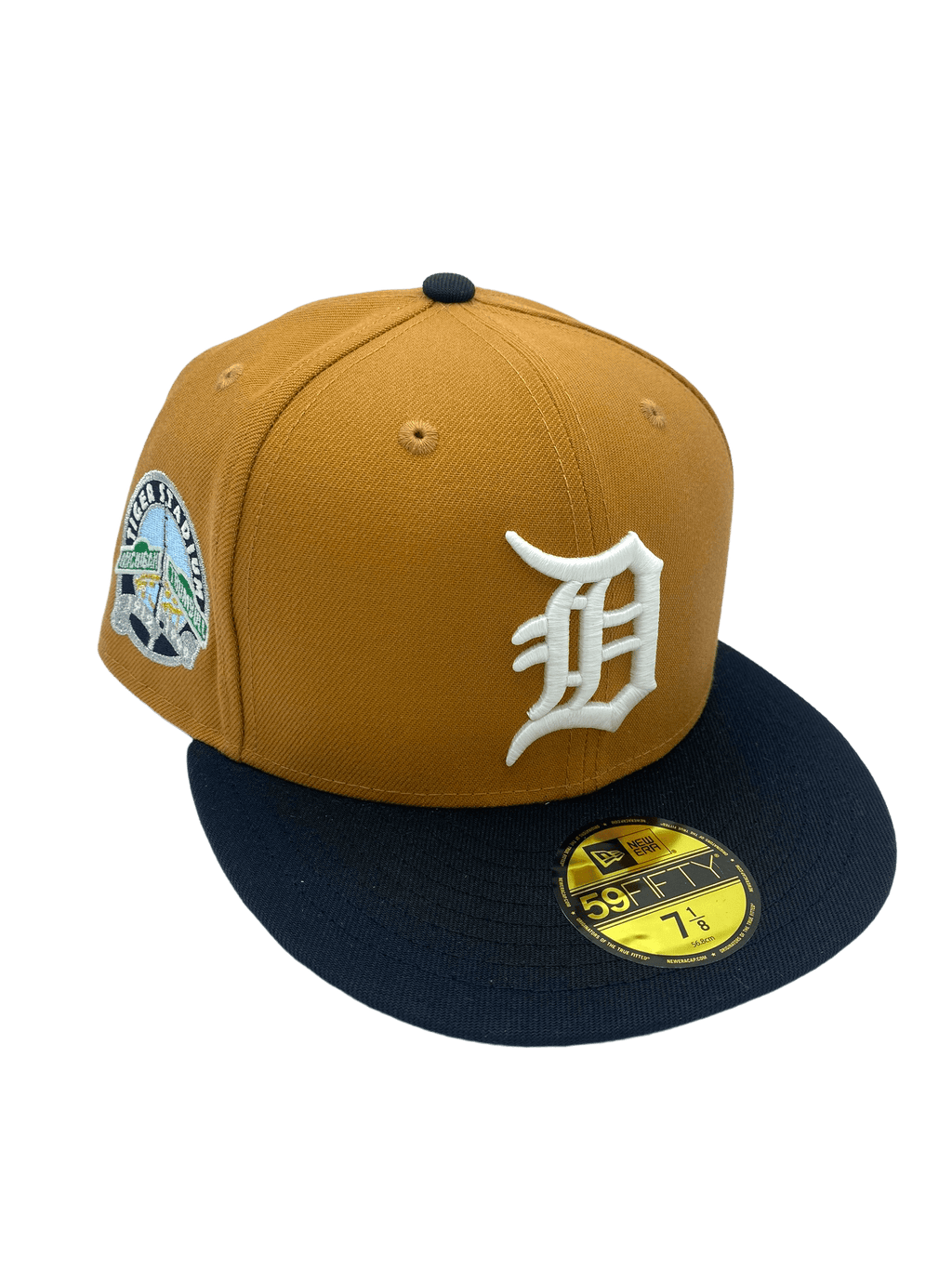 Adult Detroit Tigers New Era Brown Black Custom Khaki Side Patch 59FIF