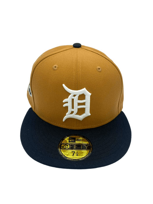 Detroit Tigers New Era Brown/Black Custom Khaki Side Patch 59FIFTY Fitted Hat - Men's