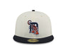 Detroit Tigers New Era Chrome/Navy 2 Tone 59FIFTY Fitted Hat
