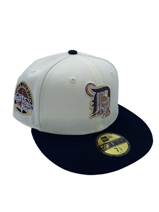 New Era Fitted Hat Detroit Tigers New Era Custom Cream Aaliyah Themed Side Patch 59FIFTY Fitted Hat