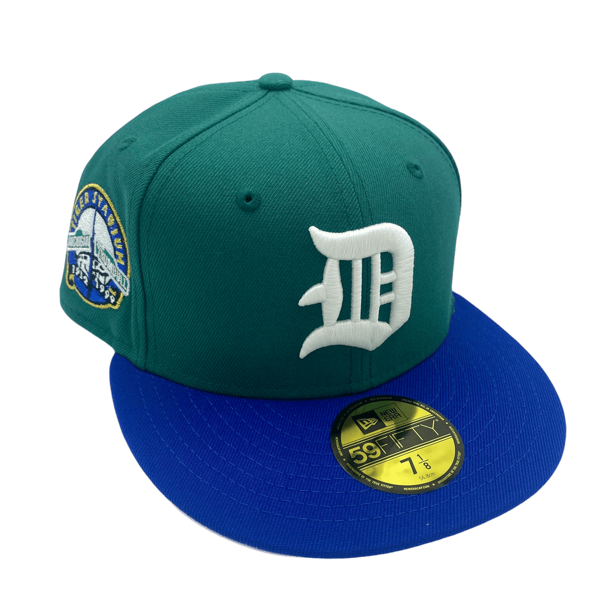 Adult Detroit Tigers New Era Green Blue Pinky Custom 59FIFTY Fitted Ha