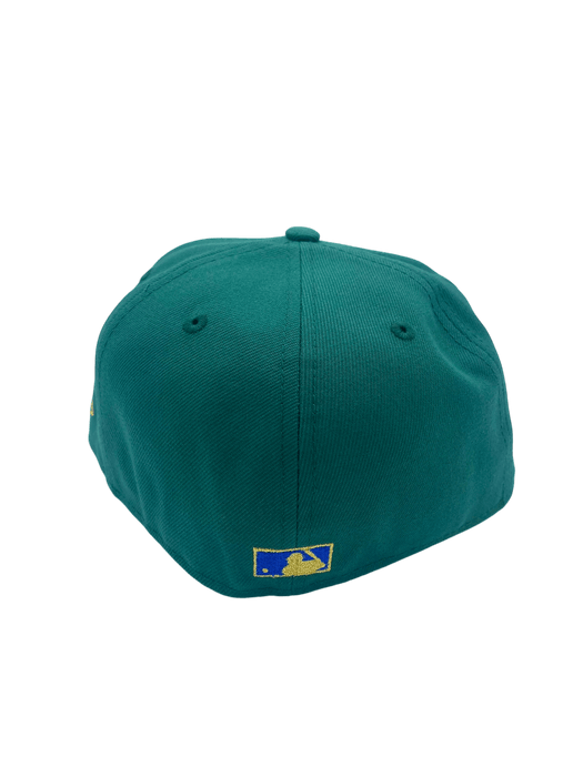 New Era Fitted Hat Detroit Tigers New Era Green/Blue Pinky Custom 59FIFTY Fitted Hat - Men's