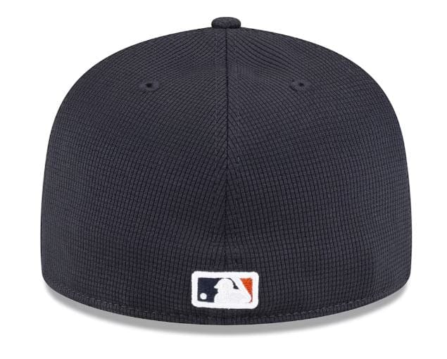 New Era Fitted Hat Detroit Tigers New Era Navy/Gray 2024 Batting Practice Custom 59FIFTY Fitted Hat - Men's