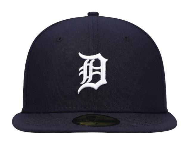 New Era Fitted Hat Detroit Tigers New Era Navy Home Authentic Collection On-Field 59FIFTY Fitted Hat