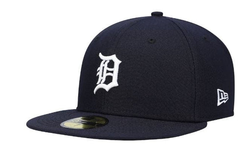 New Era Fitted Hat Detroit Tigers New Era Navy Home Authentic Collection On-Field 59FIFTY Fitted Hat