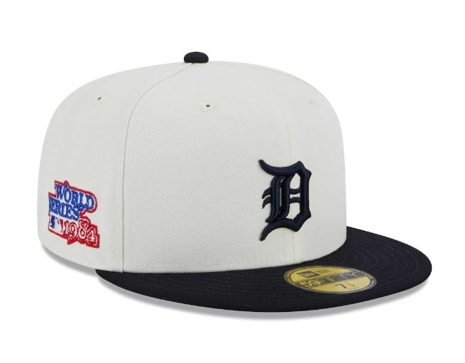 Men's New Era White/Red Detroit Tigers Undervisor 59FIFTY Fitted Hat