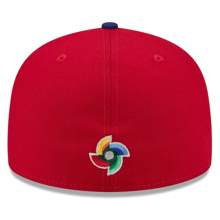 New Era Fitted Hat Dominican Republic Baseball New Era 2026 World Baseball Classic 59FIFTY Fitted Hat - Red/ Blue - Men's