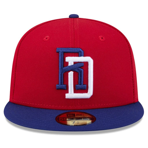New Era Fitted Hat Dominican Republic Baseball New Era 2026 World Baseball Classic 59FIFTY Fitted Hat - Red/ Blue - Men's