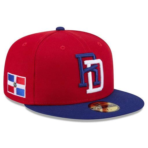 New Era Fitted Hat Dominican Republic Baseball New Era 2026 World Baseball Classic 59FIFTY Fitted Hat - Red/ Blue - Men's