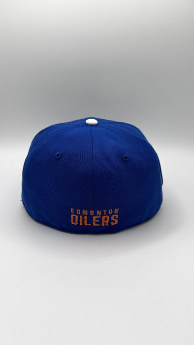 Edmonton Oilers OIL DRIP Custom Side Patch 59FIFTY Fitted Hat