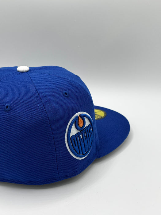 Edmonton Oilers OIL DRIP Custom Side Patch 59FIFTY Fitted Hat
