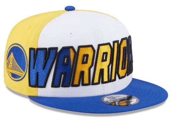 Golden State Warriors New Era White Back Half Side Patch 59FIFTY Fitted Hat