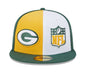 Green Bay Packers New Era Gold/Green 2023 Sideline 59FIFTY Fitted Hat - Men's