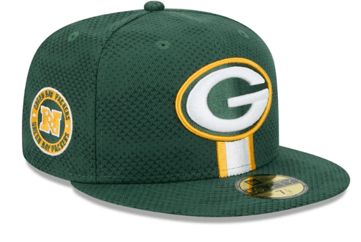 New Era Fitted Hat Green Bay Packers New Era Green 2024 Sideline 59FIFTY Fitted Hat - Men's