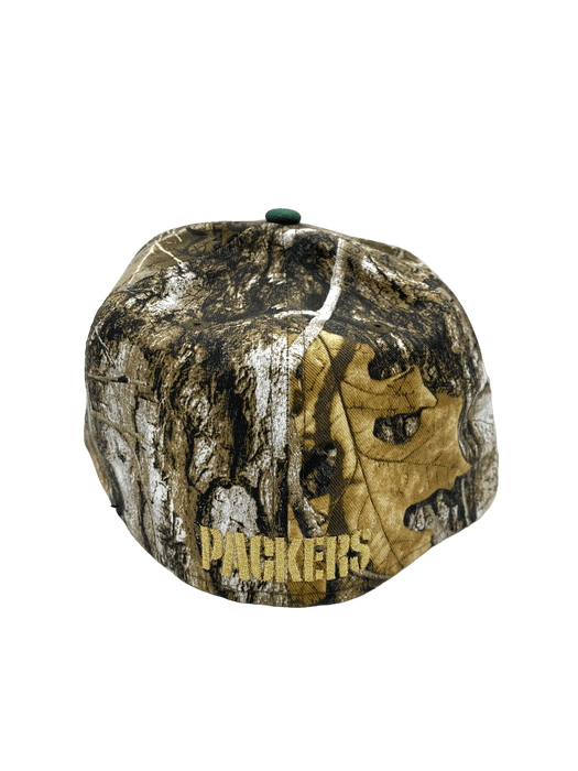 Green Bay Packers New Era Realtree Camo Custom Side Patch 59FIFTY Fitted Hat -Men's