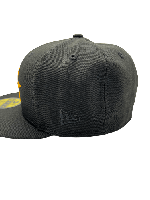 New Era Fitted Hat Houston Astros New Era Black Custom Gamer Pack Side Patch 59FIFTY Fitted Hat