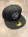 New Era Fitted Hat Houston Astros New Era Black/White Basic 59FIFTY Fitted Hat
