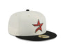 Houston Astros New Era Chrome/Black 2 Tone 59FIFTY Fitted Hat