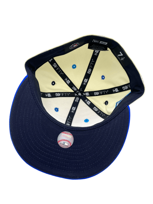 New Era Fitted Hat Houston Astros New Era Chrome Color Family Side Patch 59FIFTY Fitted Hat - Men's