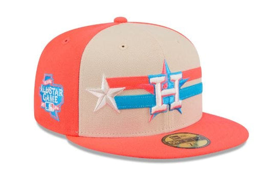 Houston Astros New Era Cream 2024 MLB All Star Game Side Patch 59FIFTY Fitted Hat - Men's