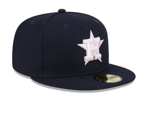 New Era Fitted Hat Houston Astros New Era Navy 2024 Mother's Day 59FIFTY Fitted Hat
