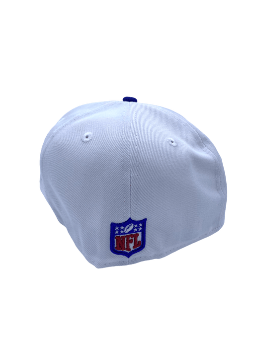 New Era Fitted Hat Indianapolis Colts New Era Chrome/Blue Custom Side Patch 59FIFTY Fitted Hat - Men's