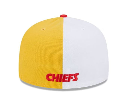New Era Fitted Hat Kansas City Chiefs New Era Gold/Red 2023 Sideline 59FIFTY Fitted Hat - Men's